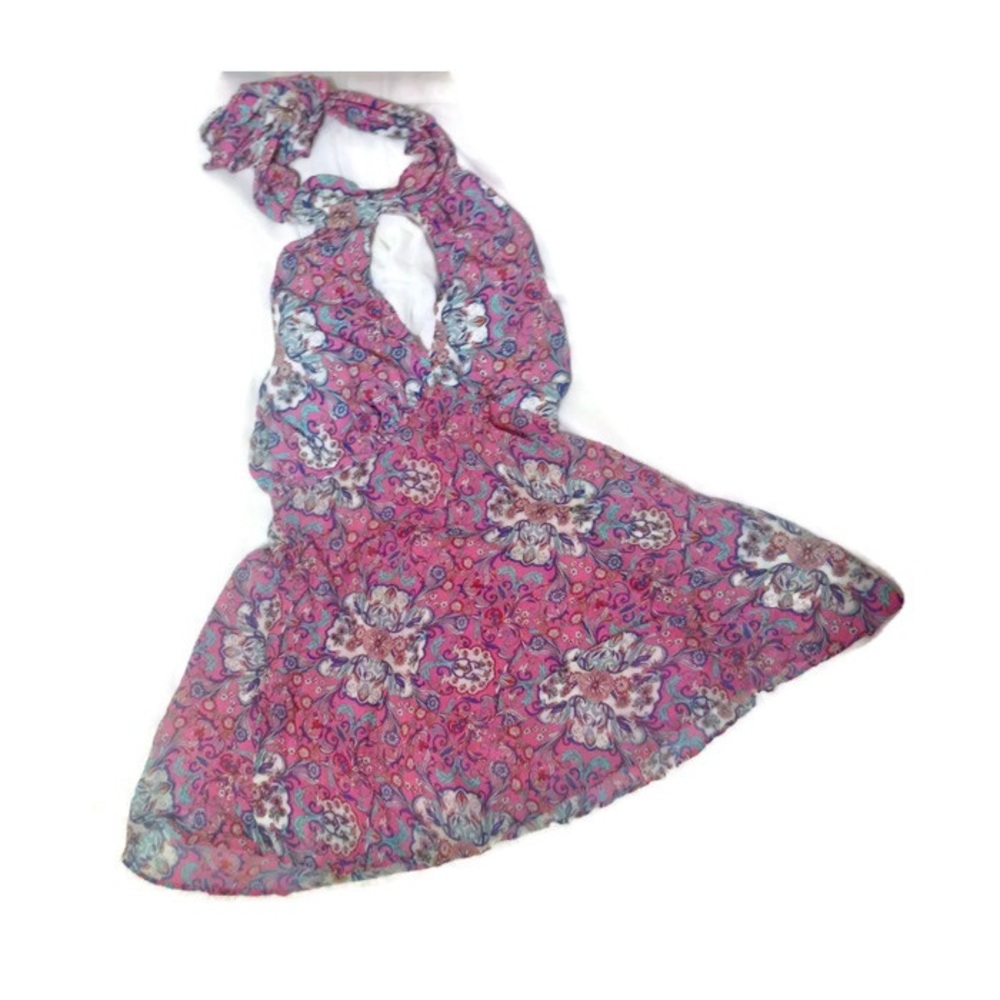 Bisou Bisou Women's Multicolor Halter Dress